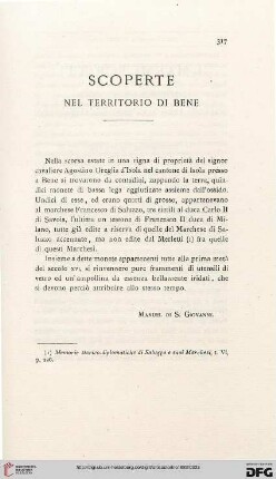 4: Scoperte nel territorio di Bene