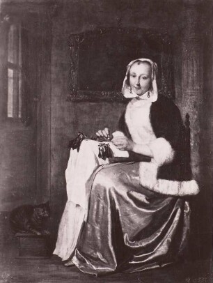 Die Dame mit dem Klöppelkissen