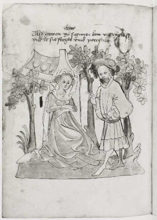 Gawan (?) bei Sigune, Blatt 304v