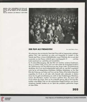 2: Der Film als Pädagoge