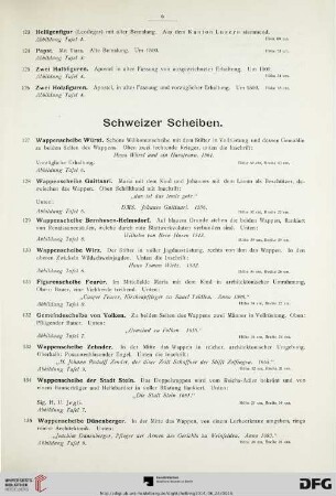 Schweizer Scheiben (Nr. 127-148)