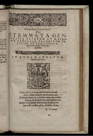 Stemmata gentilitia paternae et maternae prosapiae principvm Saxoniae