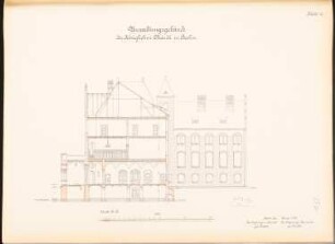 Verwaltungsgebäude der Charité, Berlin: Schnitt 1:100