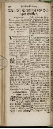 Von der Sendung des Heiligen Geistes.