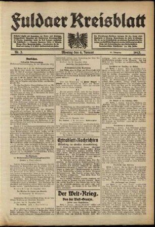 Ausgabe vom Montag, den 04. Januar 1915.