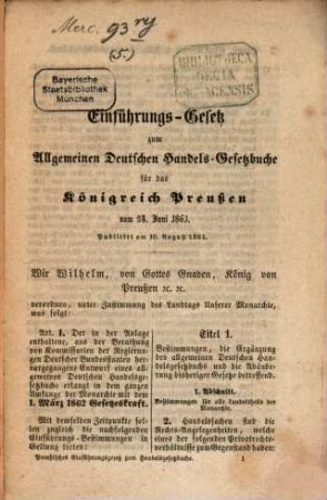 Allgemeines Deutsches Handelsgesetzbuch : Nebst den Einführungsgesetzen sowie einem Inhaltsverzeichniß und ausführlichen Sachregistern, 5