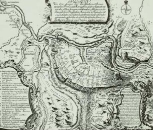 Plan von dem Lager der Sächsischen und Preußischen Armee zwischen Pirna und Königstein am 02.09 1756