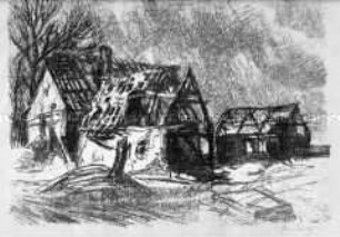 An der Westfront: Zerstörtes Gehöft