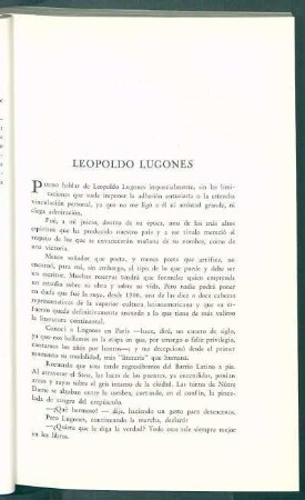 Leopoldo Lugones