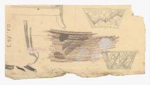 Ornamentskizzen : Farbstudien, Ornamentskizzen, unfertige Skizzen