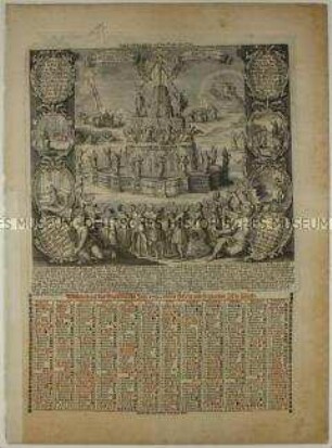 Almanach auf das Jahr 1731 - Erinnerungsblatt zum 200. Jahrestag der Augsburger Konfession