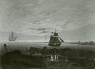 Abend am Ostseestrand : Abend an der Ostsee, um 1831