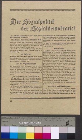 Flugblatt der SPD für die Reichstagswahl am 7. Dezember 1924