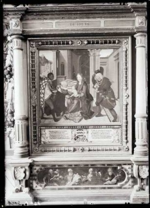 Klosterkirche; Altar von 1616, Altarbild 1. Hälfte des 16. Jahrhunderts