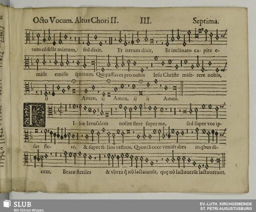 III. Filiae Jerusalem nolite flere