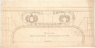Pfann, Paul; Nürnberg, Königstr. 33-37; Wohn- und Geschäftshaus L. Ostermayr - Seitliches Schaufenster (Detail)