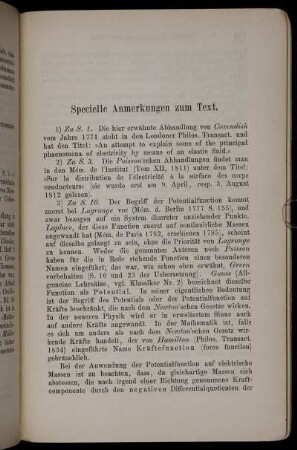 Specielle Anmerkungen zum Text.