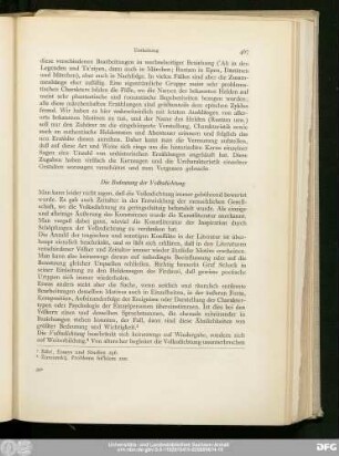 Die Bedeutung der Volksdichtung