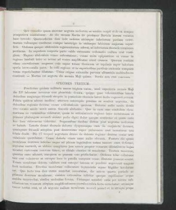 Specimen Tertium: