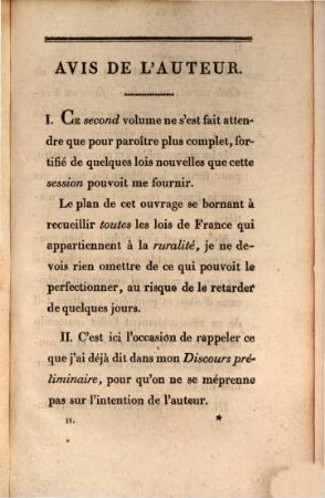 Les lois rurales de la France : rangées dans leur ordre naturel, 2