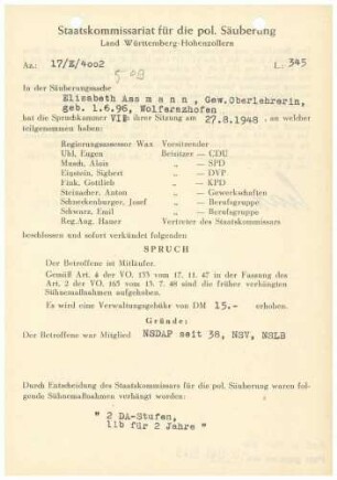 Assmann, Elisabeth