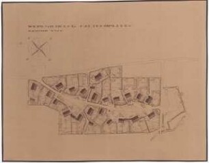 Werksiedlung Kaltenbrunnen (Vorarlberger Illwerke), Bregenz: Lageplan mit Gartenplan 1:500