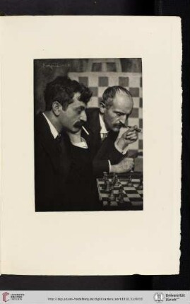 [Frank Eugene, VII. Dr. Emanuel Lasker and His Brother, photogravure from the original negative]