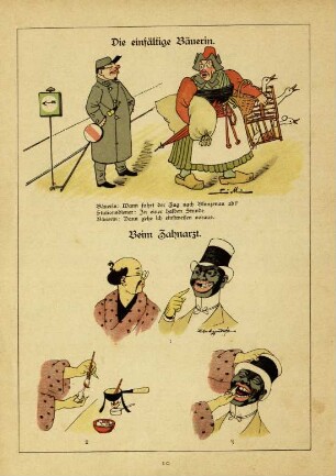 Die einfältige Bäuerin; Beim Zahnarzt
