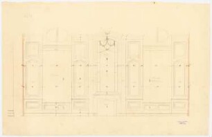 Schloss Schönrade: Wandansicht im Festsaal
