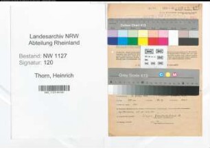 Entnazifizierung Heinrich Thorn , geb. 31.10.1913 (Amtsgerichtsrat)