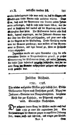 Zwölfter Abschnitt - 1785. 1786.