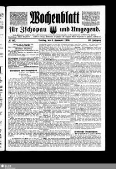 Wochenblatt für Zschopau und Umgegend : Zschopauer Tageblatt u. Anzeiger