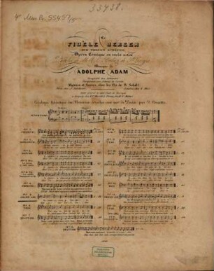 Le fidèle berger = (Zum treuen Schäfer) : opéra comique en 3 actes, 5. Grand air: Amour viens je t'implore = Gott Amor wolle senden. - 15 S.