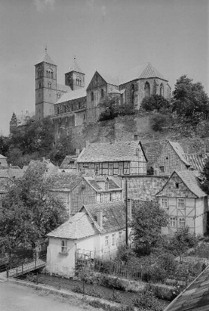 Quedlinburg. Stiftskirche St. Servatius, Blick von der Wassertorstraße?