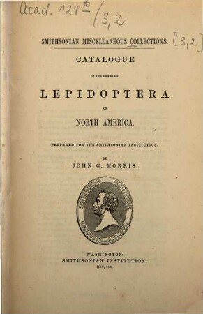 Catalogue of the described Lepidoptera of North America