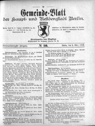1906,10: No. 10, 11. März 1906