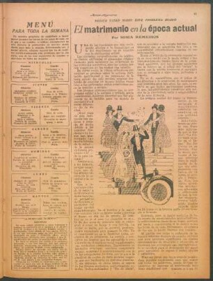 El matrimonio en la época actual : Medite usted sobre este problema diario