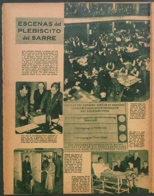 Escenas del plebiscito del Sarre [Fotografías]