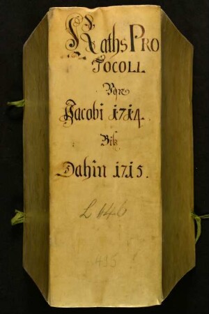 Ratsprotokolle, 1714 Juli 31. - 1715 Juli 24.