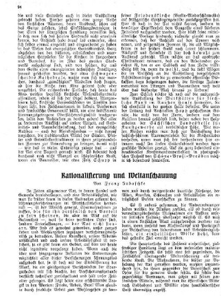 Rationalisierung und Weltanschauung