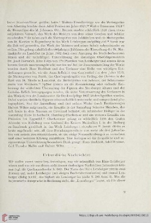 Urkundliche Nachrichten