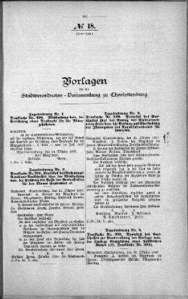 No. 18. (218-238.), 27. Oktober 1897