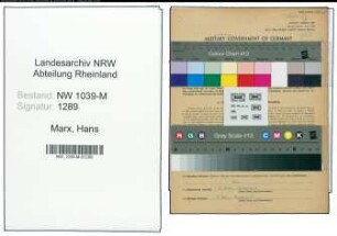 Entnazifizierung Hans Marx , geb. 01.04.1913 (Angestellter)