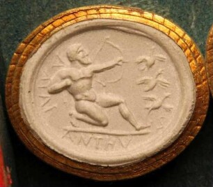 Herakles erschießt die Stymphalischen Vögel (Daktyliothek, Supplement)