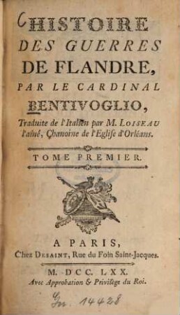 Histoire des guerres de Flandre. 1 (1770)