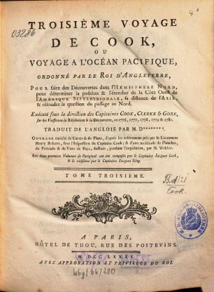 Troisième Voyage : ou Voyage à l'Ocean pacifique, 3