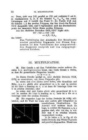 III. Multiplication.