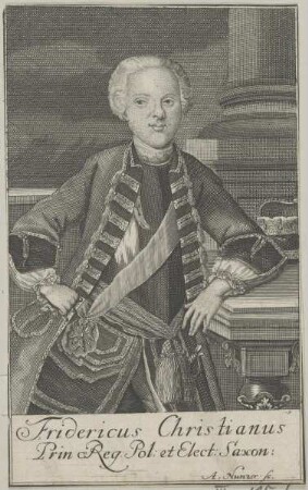Bildnis des Friedrich Christian von Sachsen