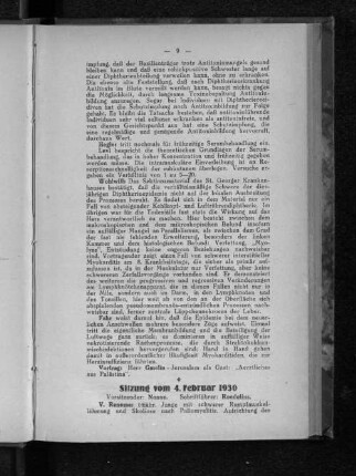 Sitzung am 4. Februar 1930