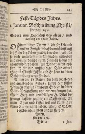 635-688, Fest-Täg des Jahrs.